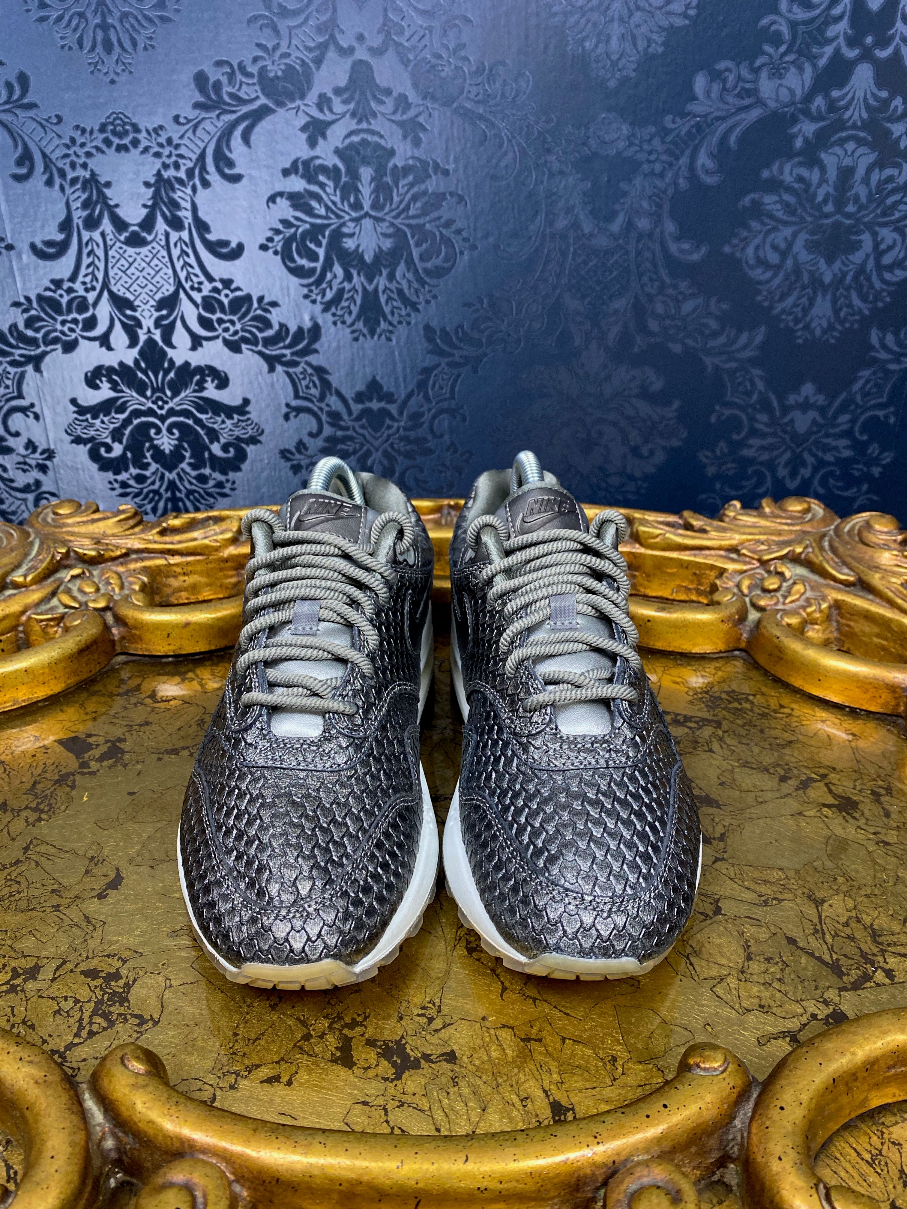 Rare Women's Air Max 1 Premium "Reptile Metallic Pewter"