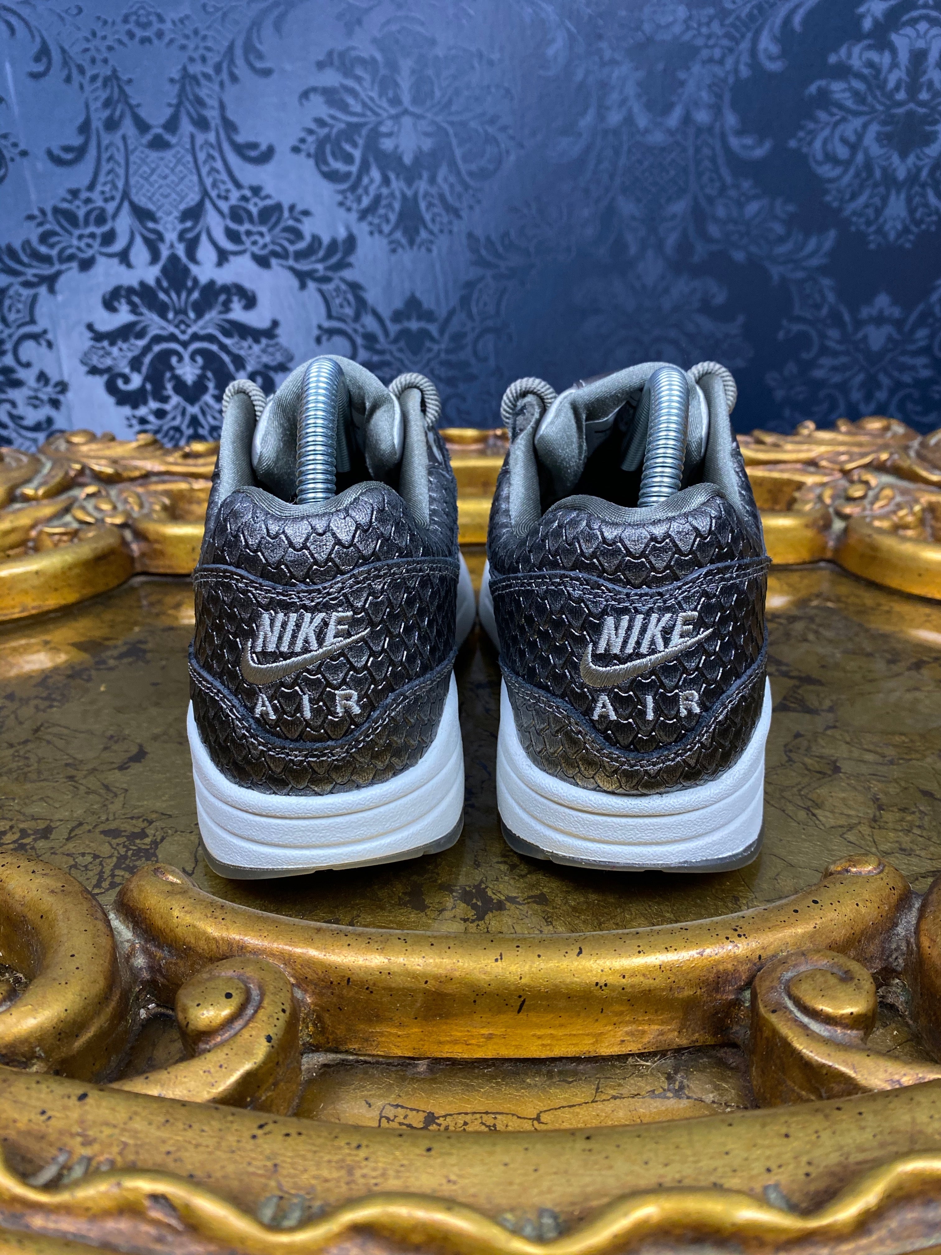 Rare Women's Air Max 1 Premium "Reptile Metallic Pewter"