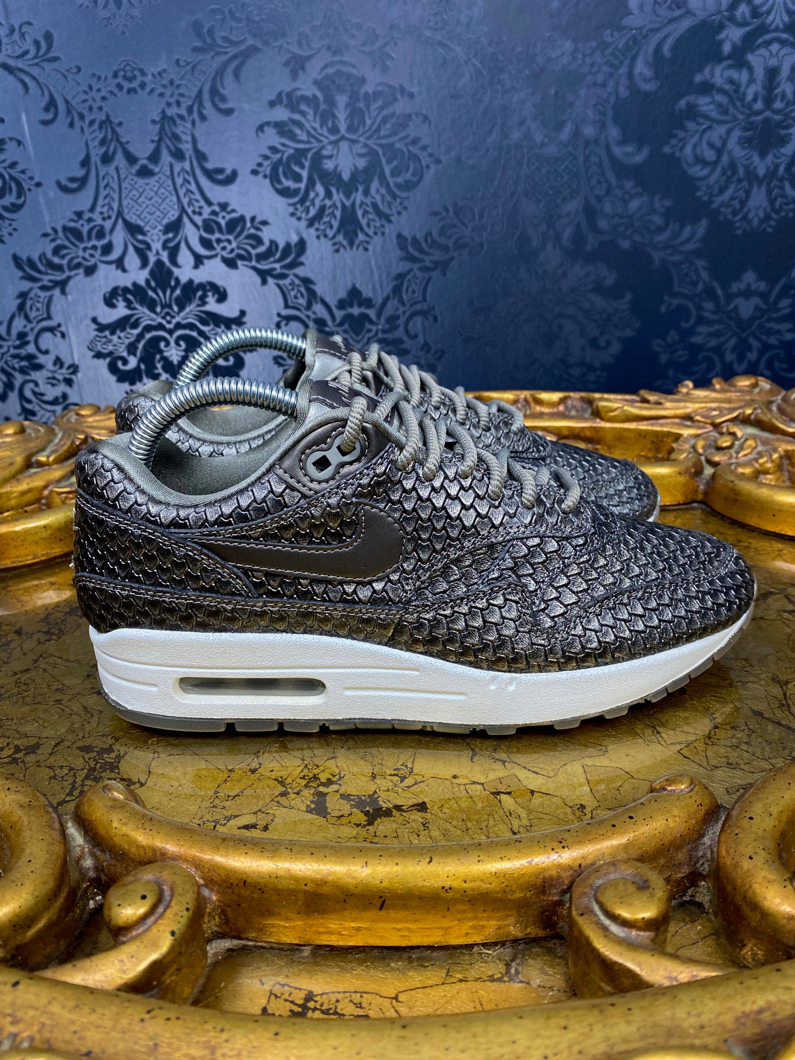 Rare Women's Air Max 1 Premium "Reptile Metallic Pewter"