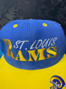 Vintage NWT 90s "St. Louis" Rams snapback