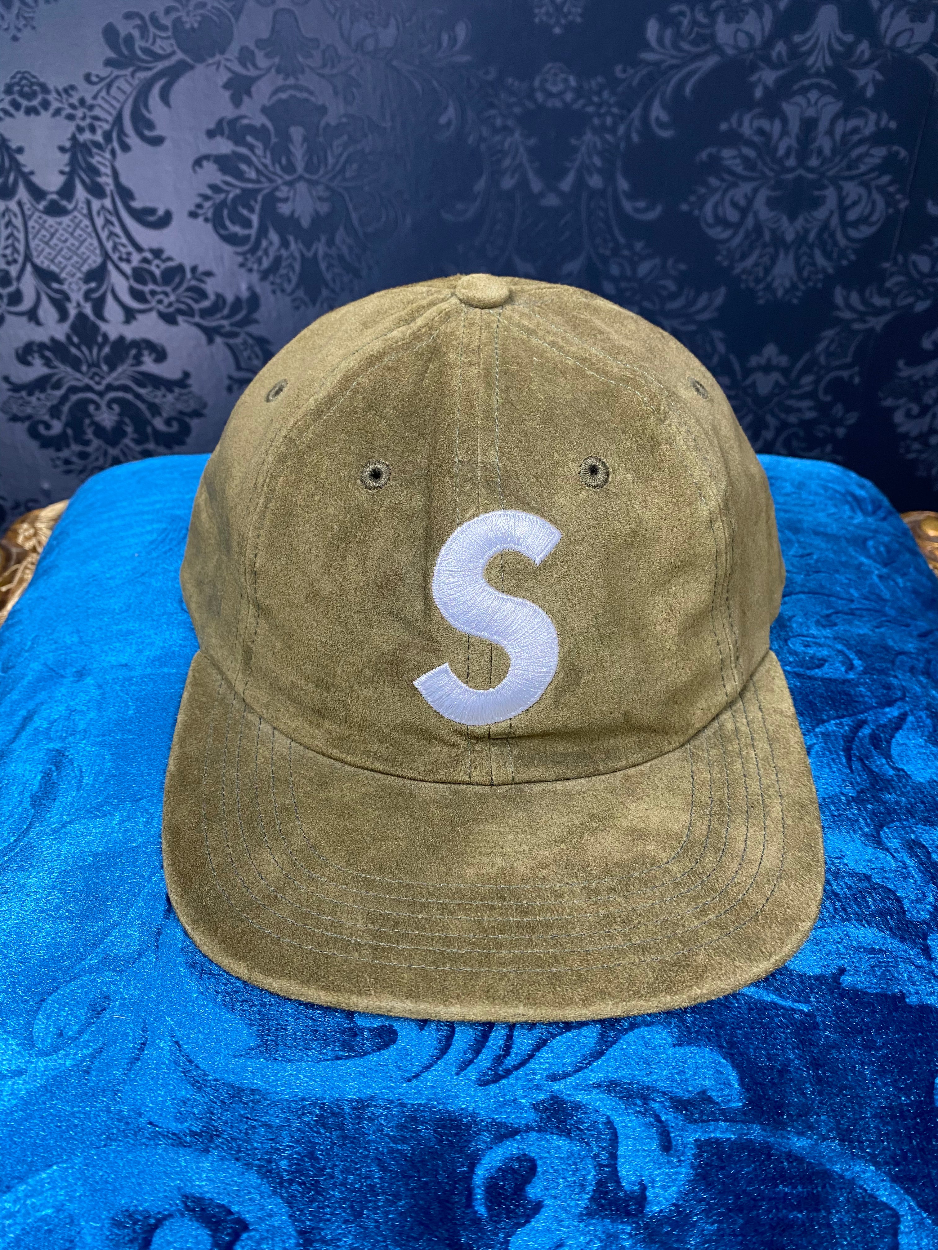 Supreme big "S" logo hat suede