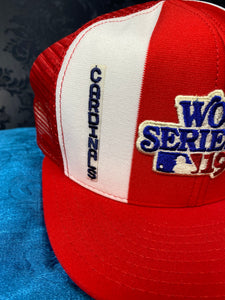 Vintage 1985 Cardinals "85 World Series" Snapback Trucker hat New